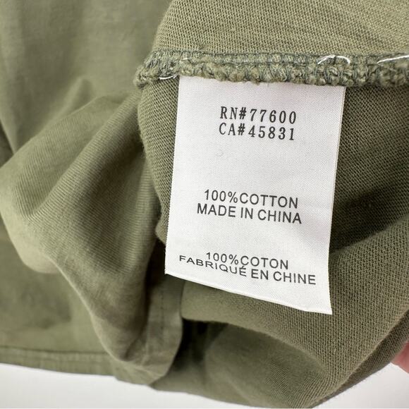 Sandrine Rose x Free People padded shoulder tank top in army green Size M - Picture 6 of 8